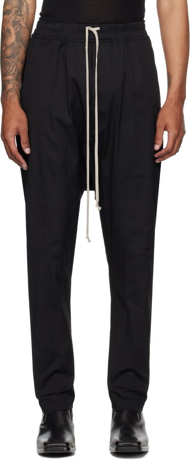 Hlače Rick Owens Rick Owens Concordians Drawstring Trousers Črna | RU02E1380 TE, 0