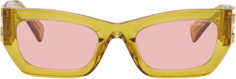 Sončna očala Miu Miu Miu Glimpse Sunglasses Rumena | 0MU 09WS 8056262097649