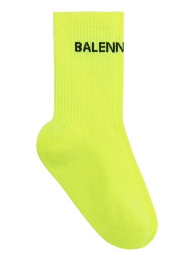Nogavice Balenciaga Logo Socks Zelena | 585526479B07260