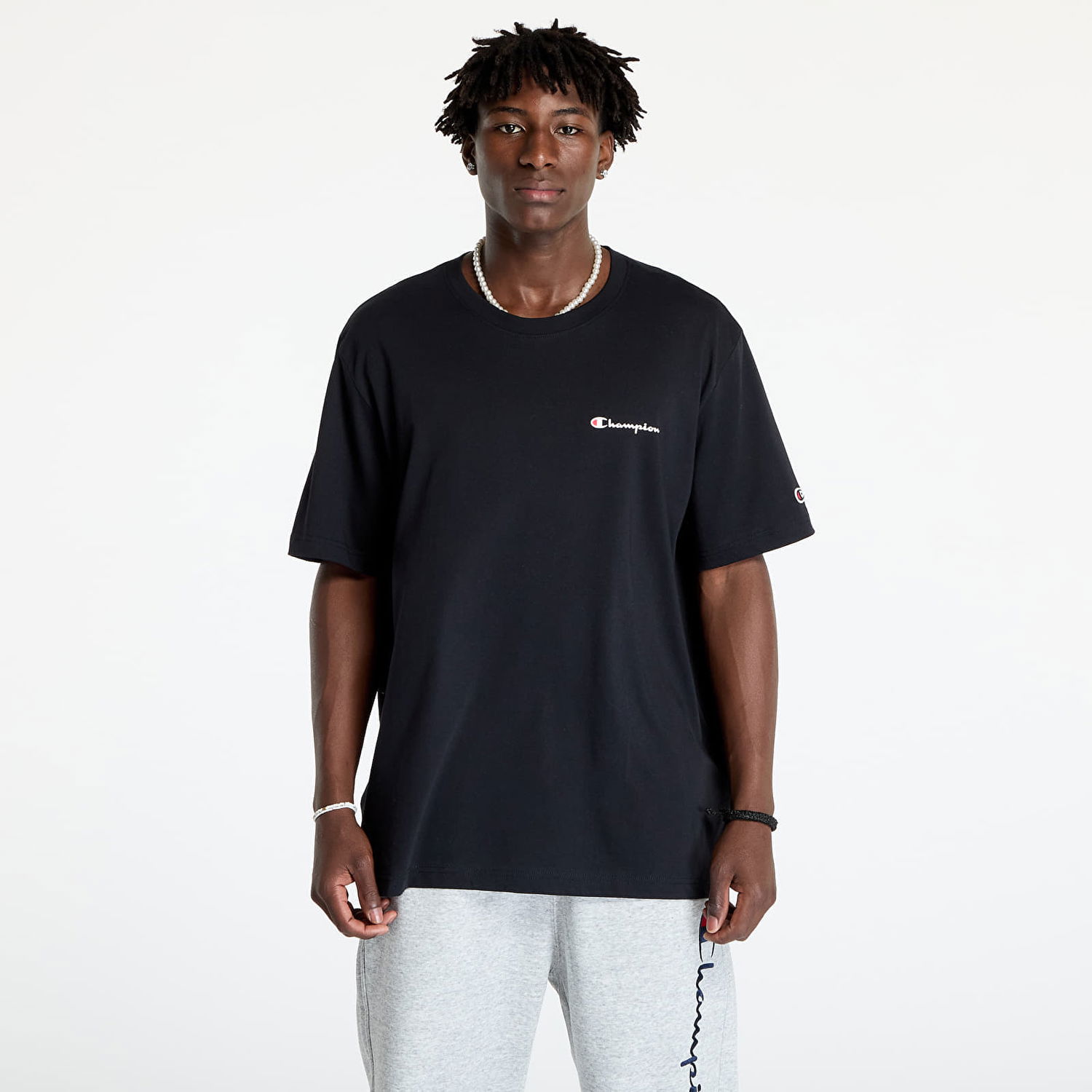 Majica Champion SS Tee Black Črna | 220264 CHA KK001, 0