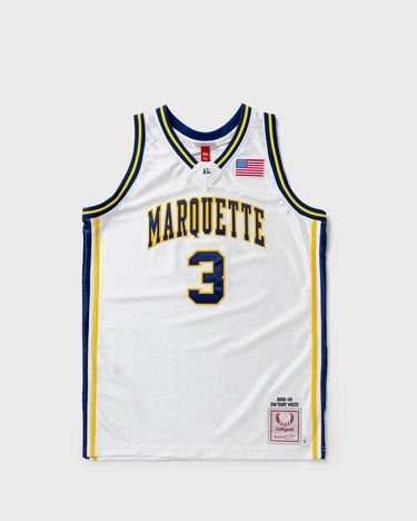 Dres Mitchell & Ness NCAA AUTHENTIC JERSEY UNIVERSITY MARQUETTE 2002-03 DWYANE WADE #3 Bela | AJY54490-MAU02DWAWHIT, 0