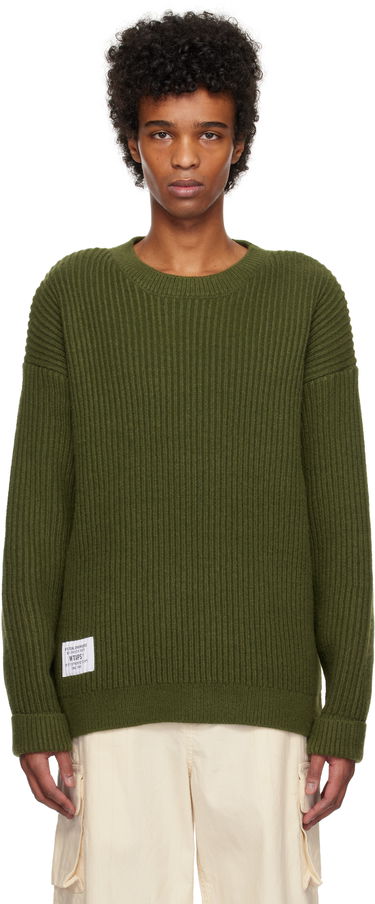 Pleteni pulover WTAPS WTAPS Deck Knit Sweater Zelena | 242MADT-KNM06, 0