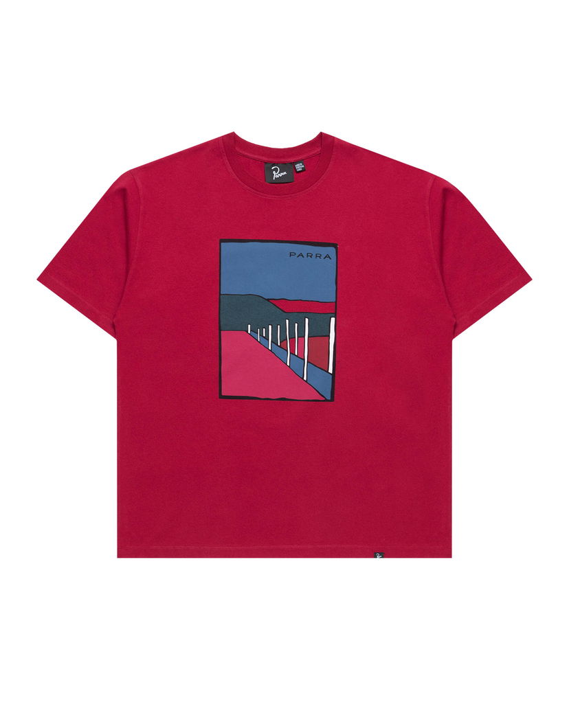 Majica By Parra Parra Beach Parking Graphic T-Shirt Rdeča | 54205