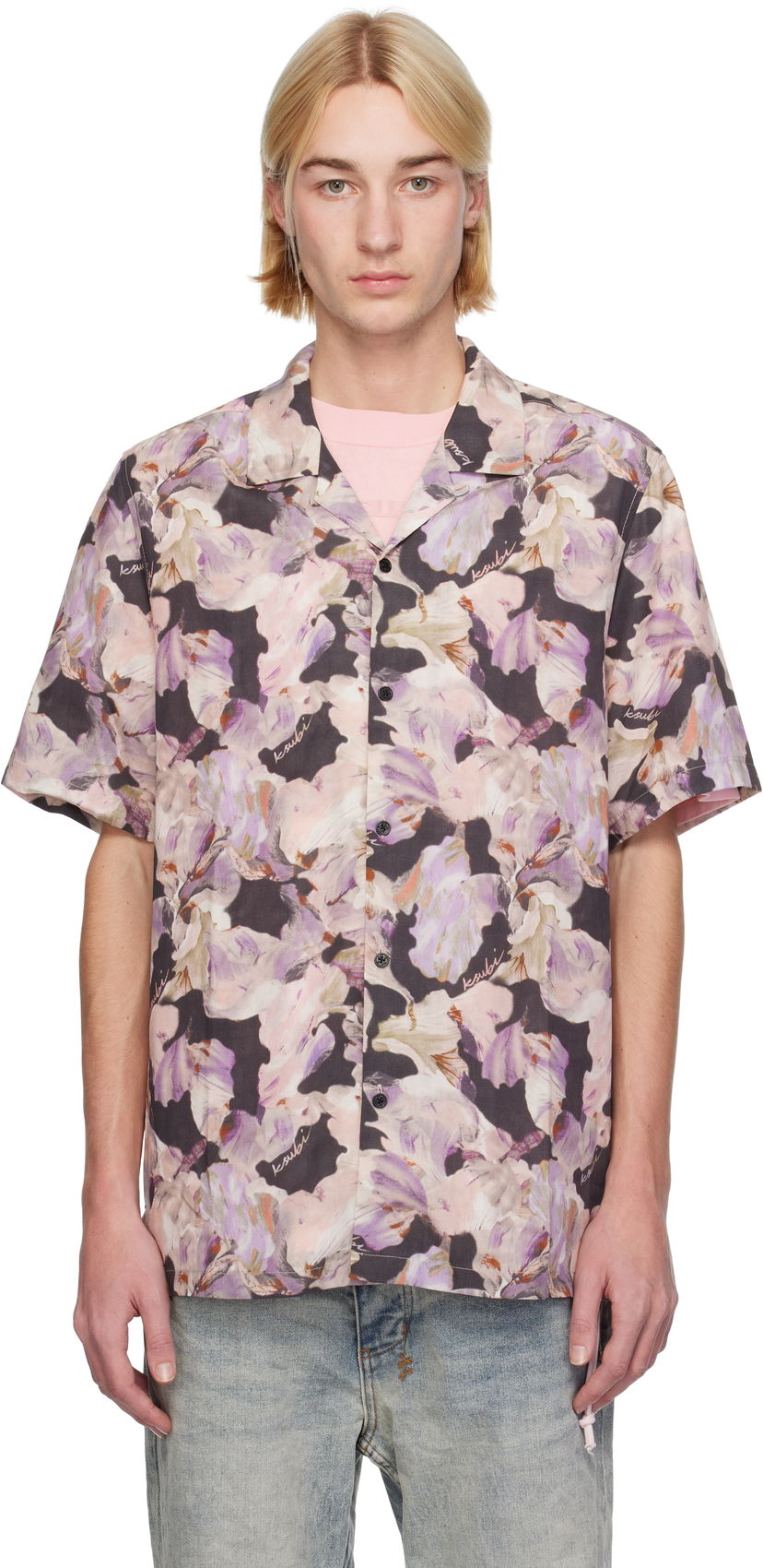 Srajce Ksubi Painted Resort Shirt Lila | MFA24SH003