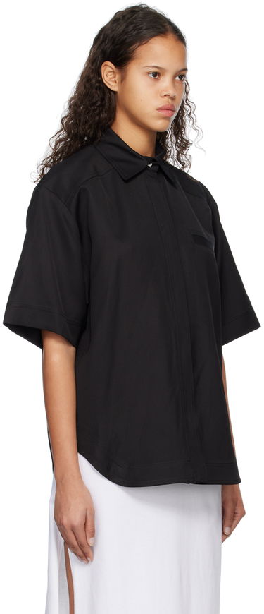 Srajce Loulou de Saison Loulou de Saison Moheli Short Sleeve Shirt Črna | MOHELI, 1
