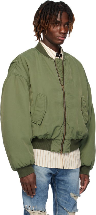 Bomber jakna We11done We11done Curved Bomber Jacket Zelena | WD-JP0-25-005-U-KK, 1