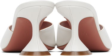 Nega čevljev Amina Muaddi Amina Muaddi Lupita 70 Heeled Sandals Bela | LUPITA SLIPPER 70 CL Nappa, 1
