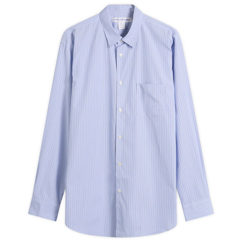 Srajce Comme des Garçons Comme des Garçons SHIRT YD Stripe Shirt, Size L Modra | FZ-B125-060-7