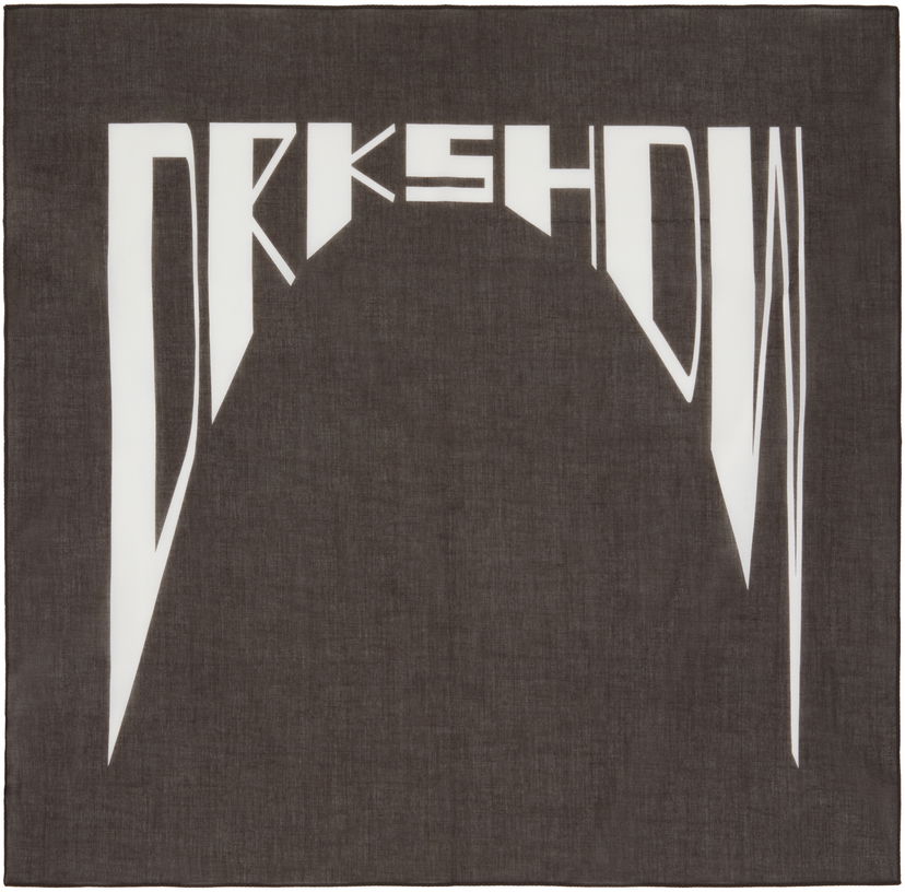 Šala Rick Owens DRKSHDW Concordians Cotton Bandana Črna | DA02E7471 SCAEP4