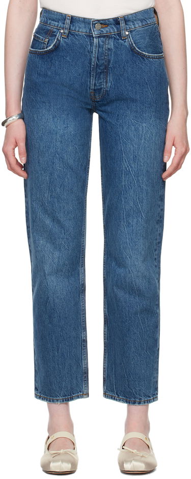 Kavbojke Anine Bing ANINE BING Benson Straight Jeans Modra | A-06-10010-WHD20, 0