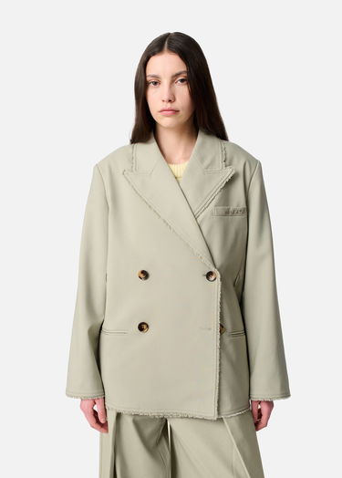 Jakna AXEL ARIGATO Thea Frayed Double-Breasted Blazer Bež | A3305001, 2