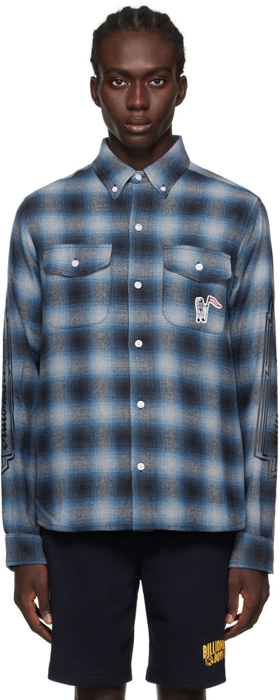 Srajce BILLIONAIRE BOYS CLUB Check Shirt Modra | B23424