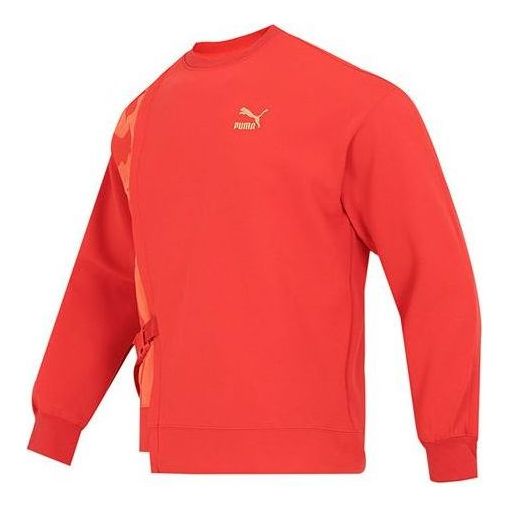 Pulover Puma Bz Zaozhi Crewneck Sweatshirt Rdeča | 539592-11