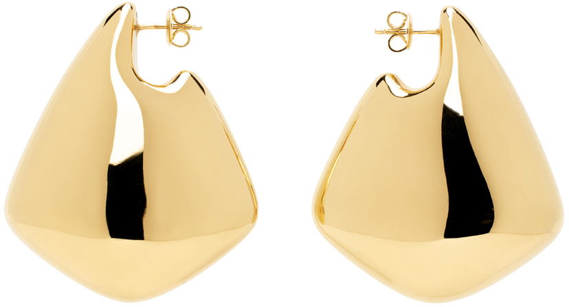 Uhani Bottega Veneta Large Fin Earrings Kovinski | 786206 VAHU0