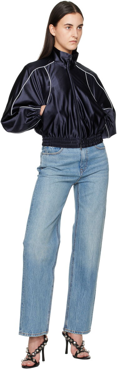 Bomber jakna Alexander Wang Alexanderwang.t Deconstructed Track Jacket Mornarica | 4CC1252110, 3