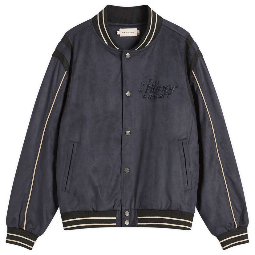 Bomber jakna Honor The Gift Oil Head Varsity Jacket, Size Large Mornarica | HTG250163-NVY