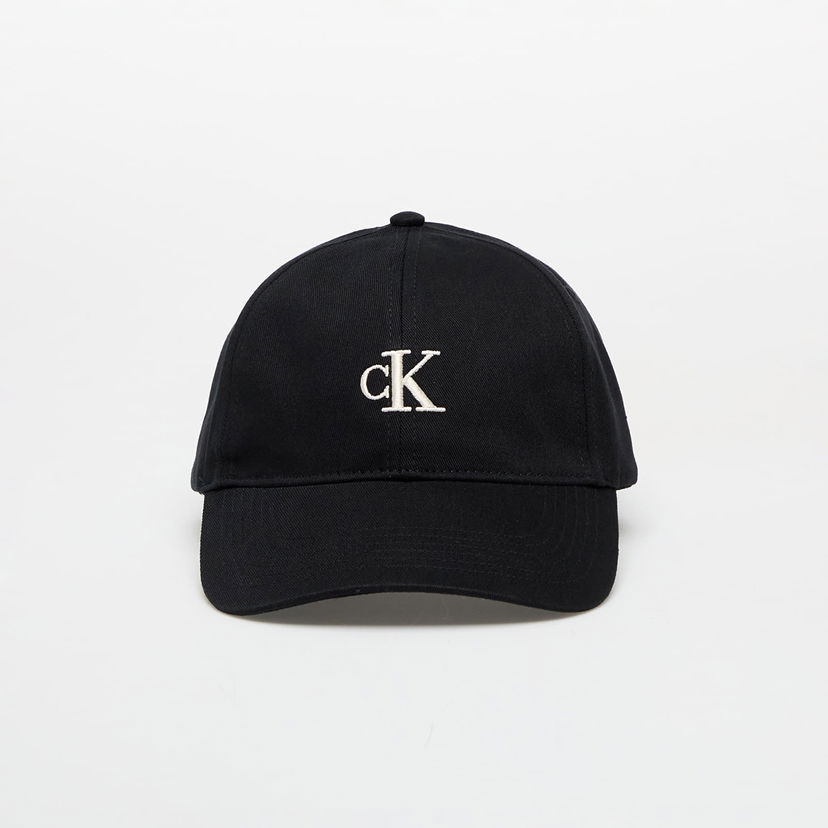 Kapa CALVIN KLEIN Calvin Klein Jeans Monogram Embroidery Cap Črna | LV04K5024G UB1
