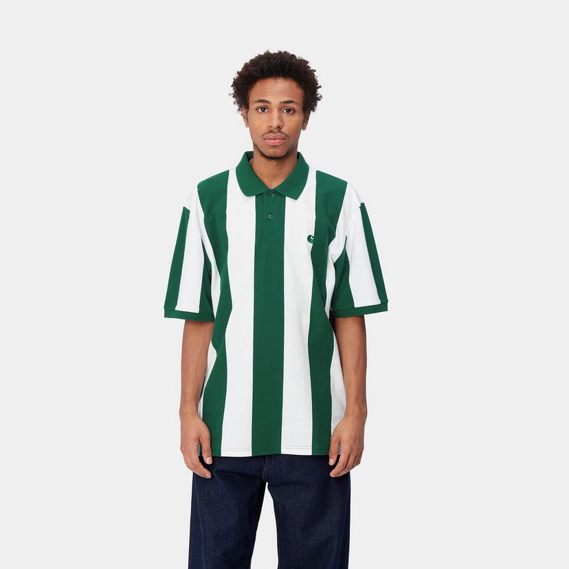 Polo majica Carhartt WIP Hinton Polo Tee Zelena | I032972_23V_XX