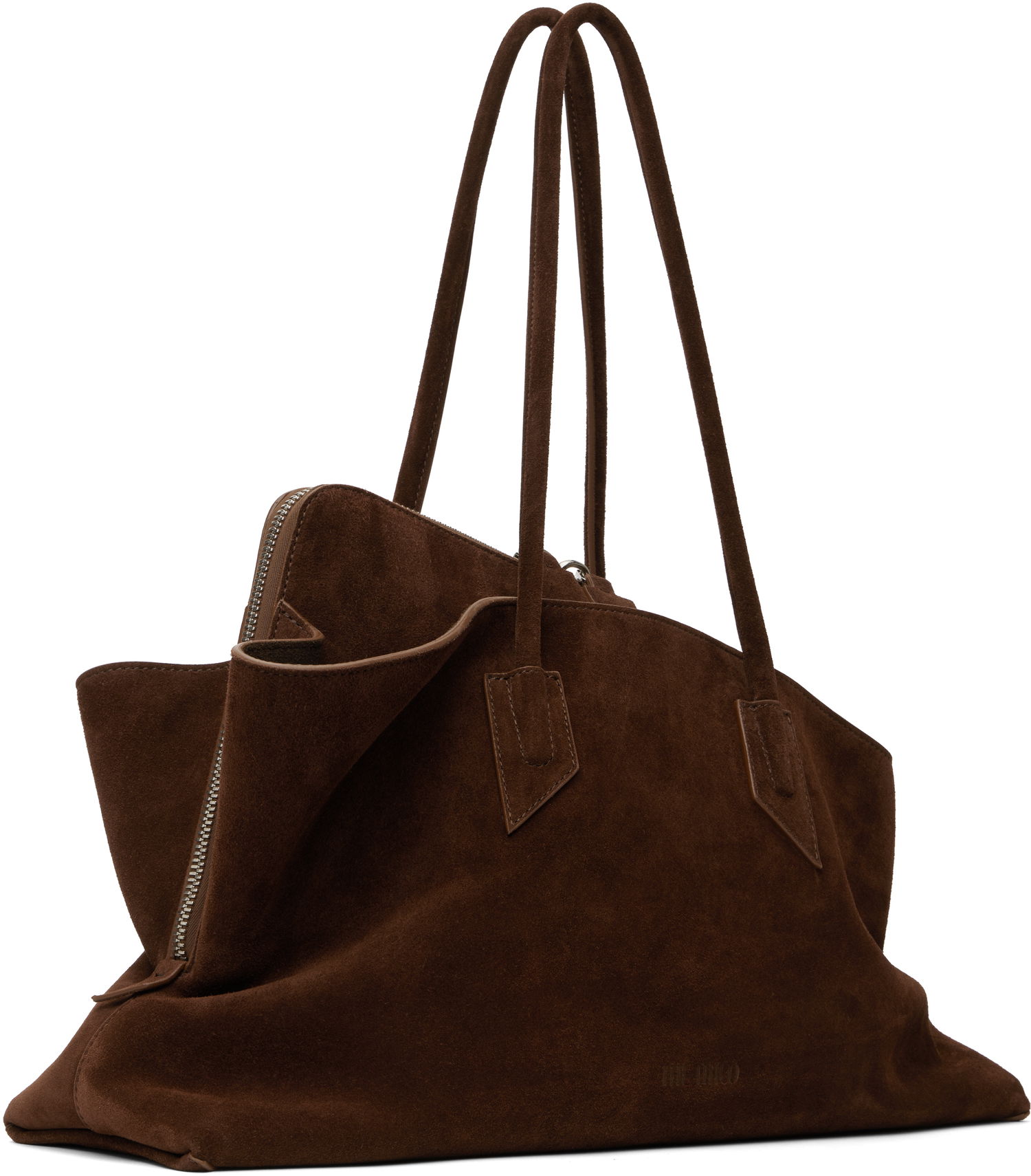 Torbica The Attico The Attico 'La Passeggiata' Top Handle Suede Bag Rjava | 250WAH00054 LBT007AA, 1