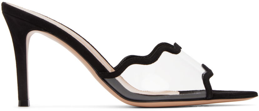 Modni dodatki Gianvito Rossi Gianvito Rossi Scalloped Heeled Mules Črna | G16640.85RIC.CGS