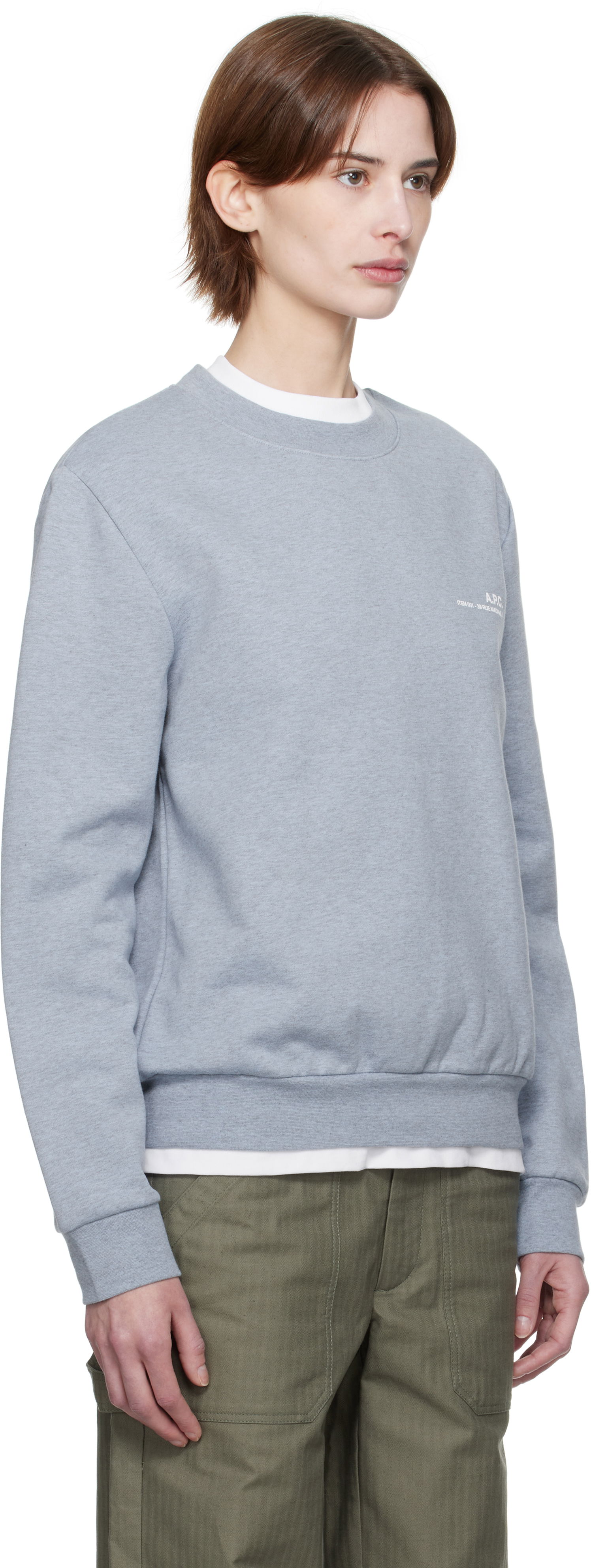Pulover A.P.C. A.P.C. Standard Item Overdye Sweatshirt Modra | COHBP-M27939, 1