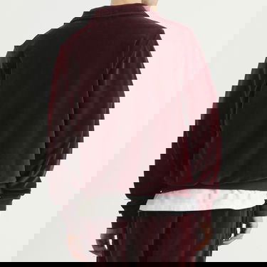 Pleteni pulover LES TIEN Les Tien Velour Half Zip Yacht Pullover, Size Large Bordo | VL-1114-WRM, 3