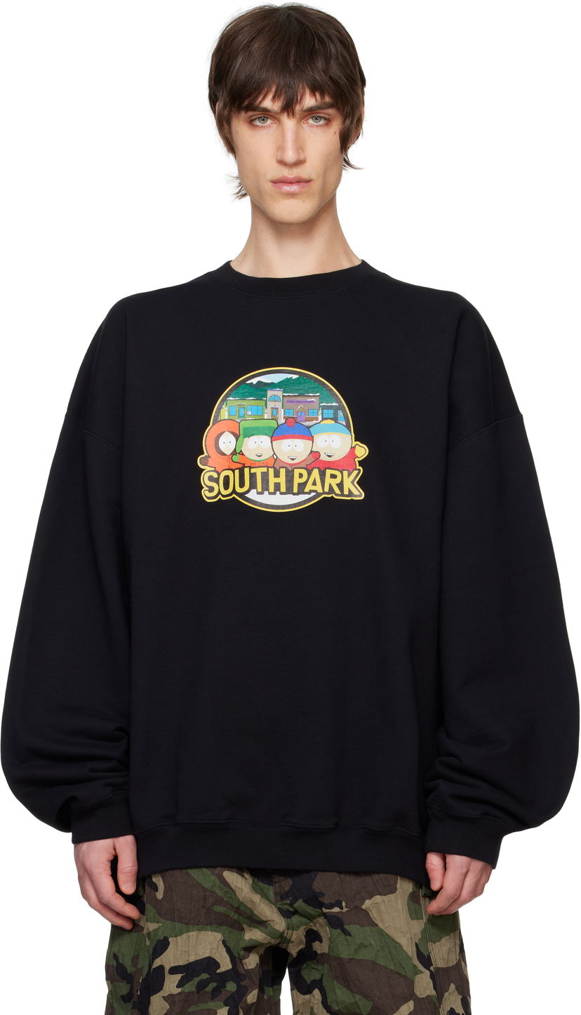 Pulover VETEMENTS Vetements Runway 'South Park' Oversized Sweatshirt Črna | UA66CW610B