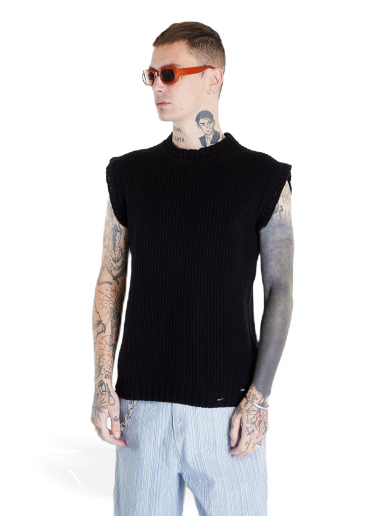 Telovnik Han Kjøbenhavn Wool Long Knitted Vest Črna | M-131767-001
