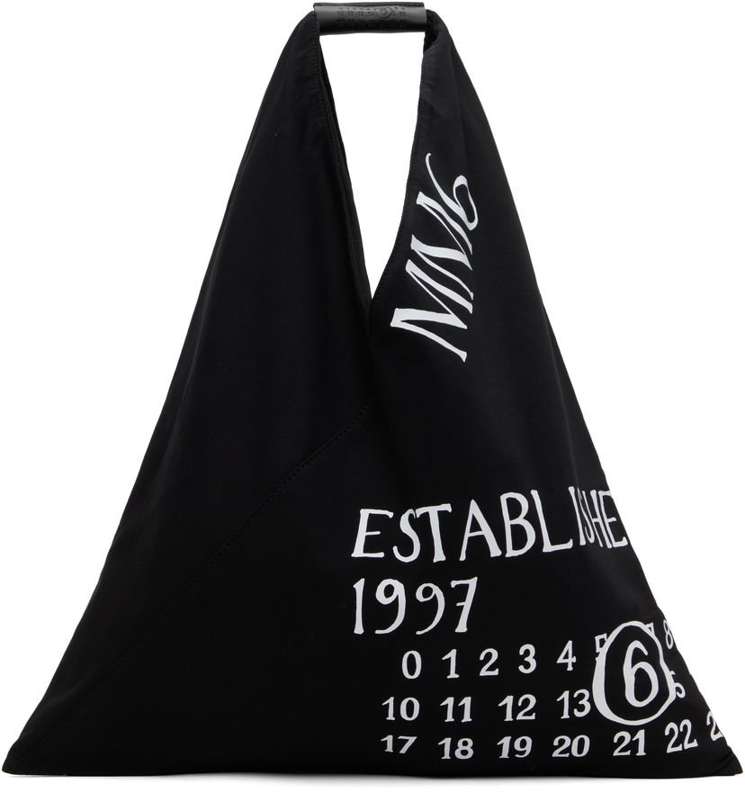 Tote bag Maison Margiela MM6 Maison Margiela Classic Triangle 'Established' Print Tote Črna | S54WD0039 P7260