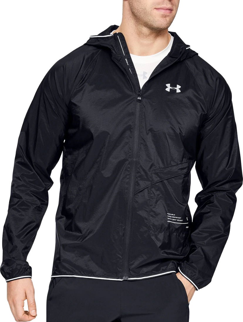 Vetrovka Under Armour Packable Water-Resistant Running Jacket Črna | 1326597-001
