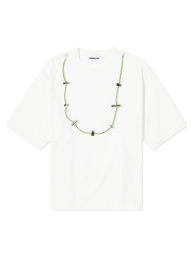 Majica Ambush Cord Collar Tee Bela | BWAA031F22JER0010202
