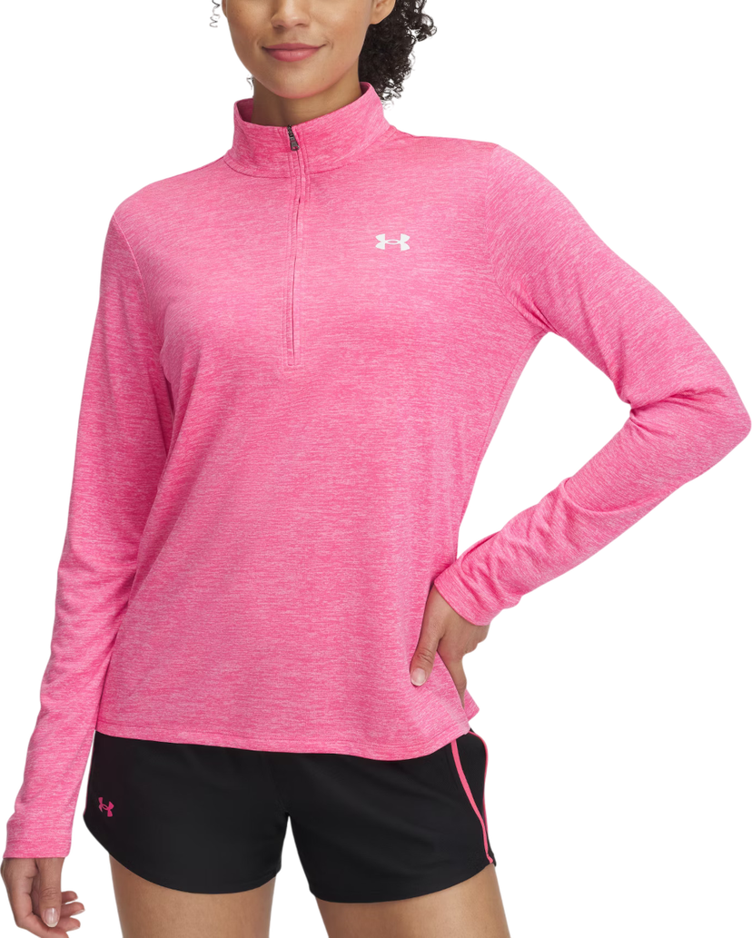 Pleteni pulover Under Armour Under Armour Tech 1/2 Zip Twist Top Roza | 1384225-672