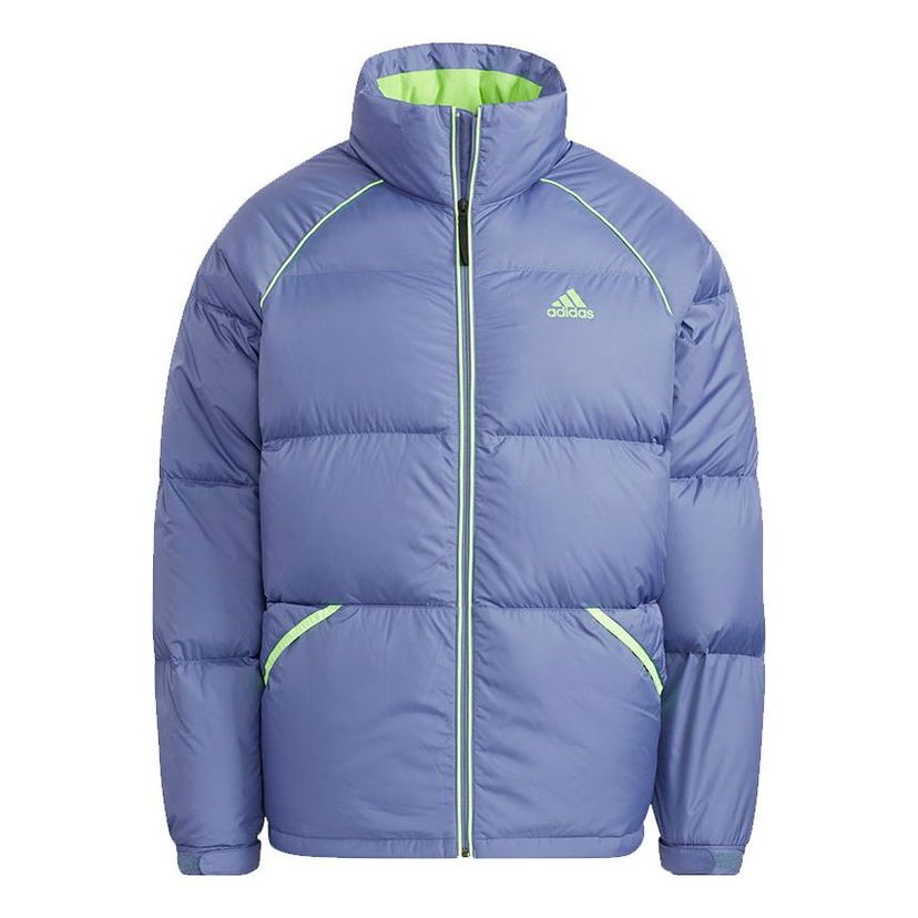 Puhovka adidas Performance Terrex Super Puffy Stand Collar Down Jacket Lila | H20753