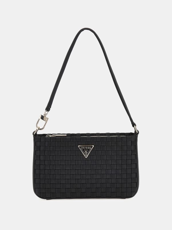 Torba za čez ramo GUESS Twiller Woven Mini Shoulder Bag Rjava | HWWG9310720