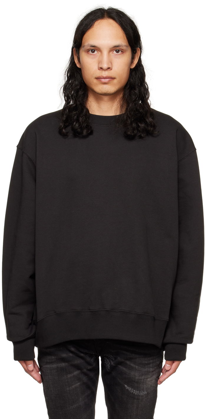 Pleteni pulover We11done We11done Crewneck Sweatshirt Črna | WD-TS3-22-747-U-BK