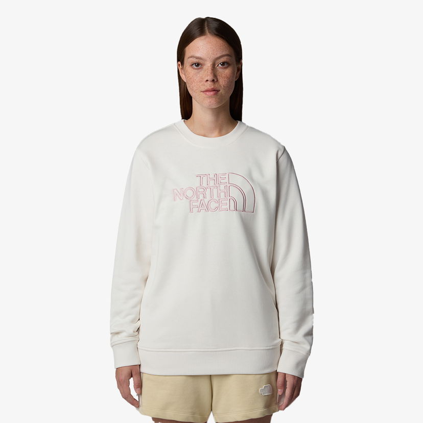 Pleteni pulover The North Face Drew Peak Light Crew Sweatshirt Bela | NF0A8C1EATW1