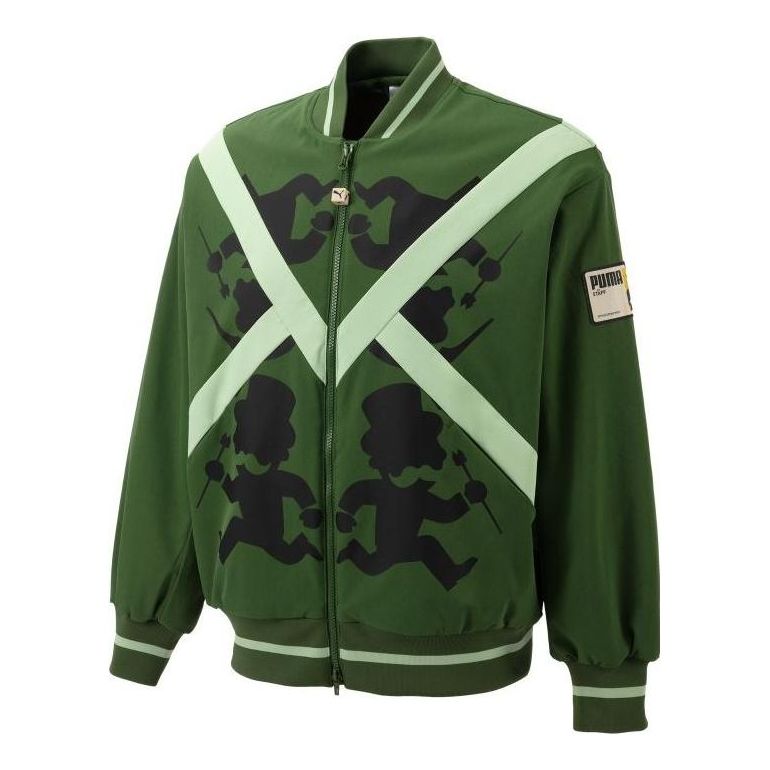 Bomber jakna Puma Staffonly X Monopoly Bomber Jacket Zelena | 539893-80