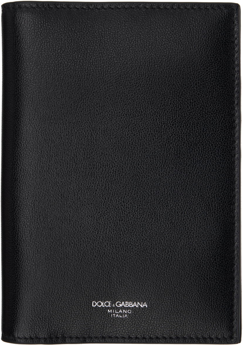 Denarnica Dolce & Gabbana Dolce&Gabbana Calfskin Passport Holder Črna | BP2215AV956