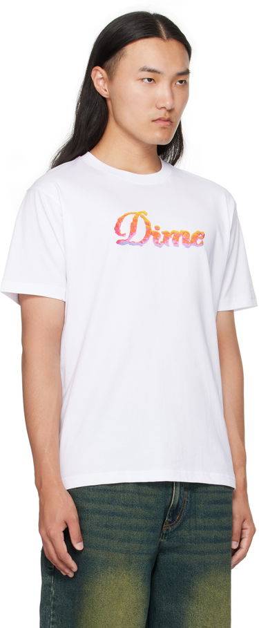 Majica Dime Cursive Cloud T-Shirt Bela | DIMEFA2564WHT, 1