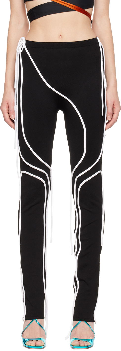 Pajkice Ottolinger Ottolinger Strappy Leggings Črna | 703101