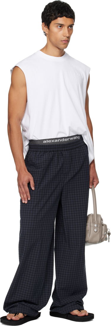 Hlače Alexander Wang Alexander Wang Relaxed Trousers Modra | 6WC3254885, 3