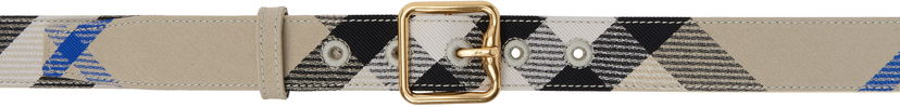 Pasovi Burberry Check Buckle Belt Bež | 8088779