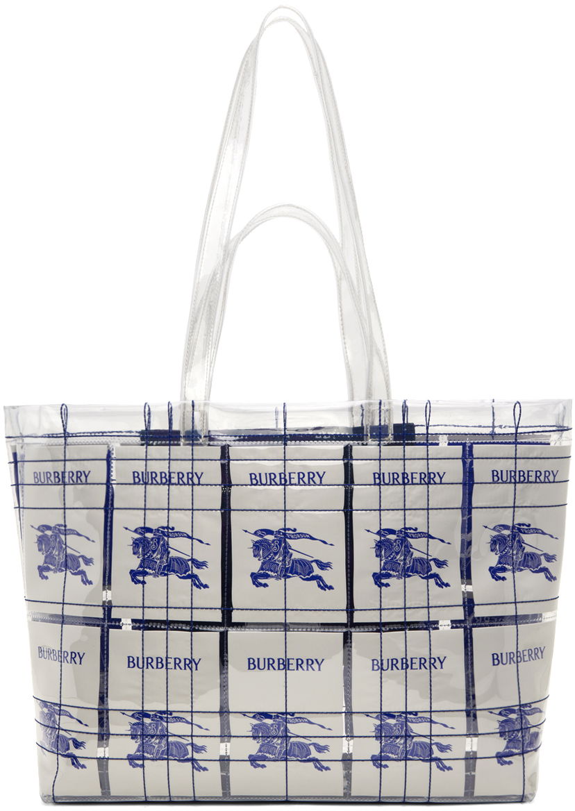 Tote bag Burberry EKD Label Tote Bag Mornarica | 8079639