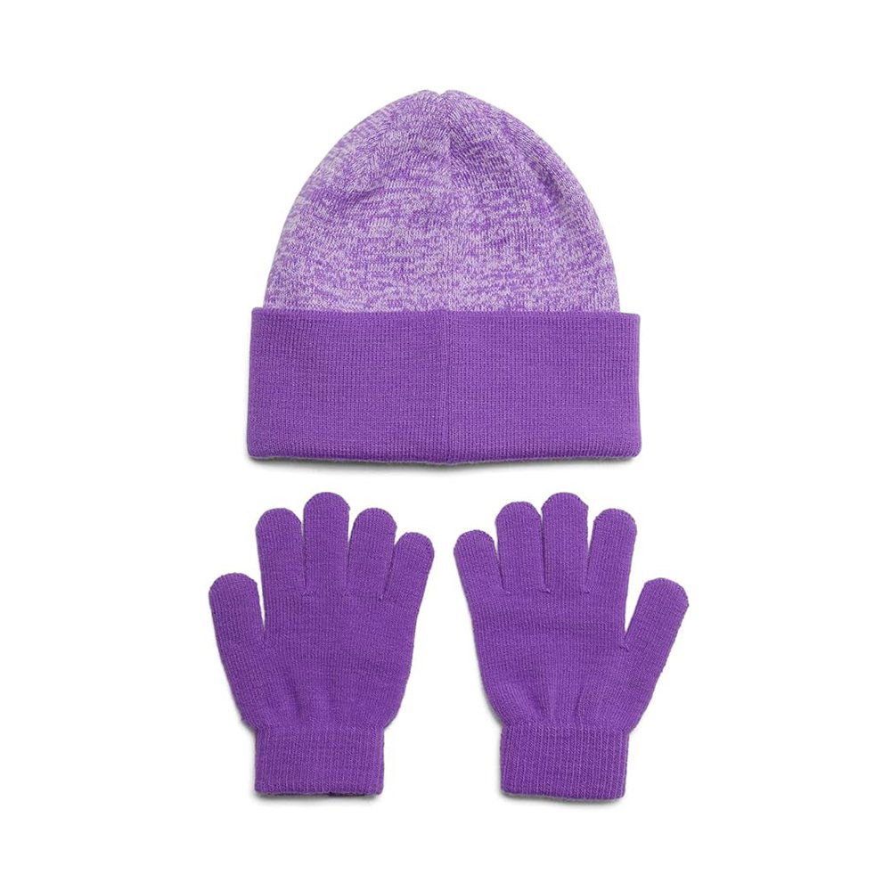 Rokavice Under Armour Under Armour Combo JR Beanie and Gloves Set Lila | 1386642-525, 1