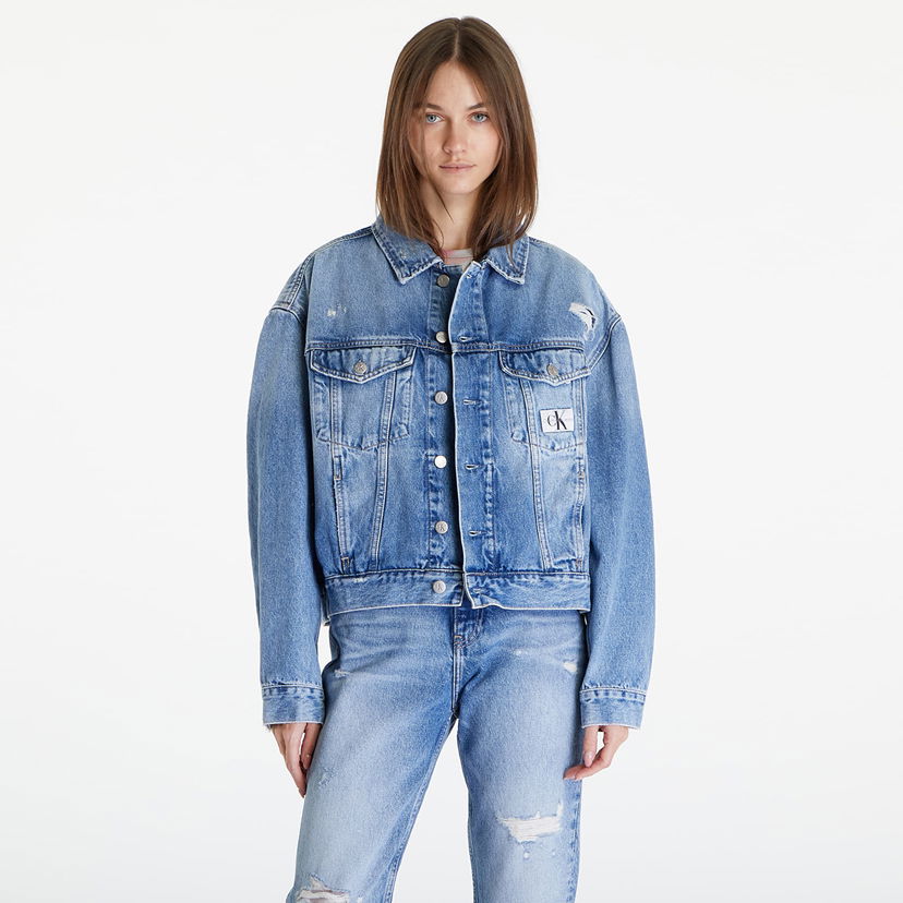 Jakna CALVIN KLEIN Boxy Denim Jacket Denim Medium Modra | J20J222787 1A4