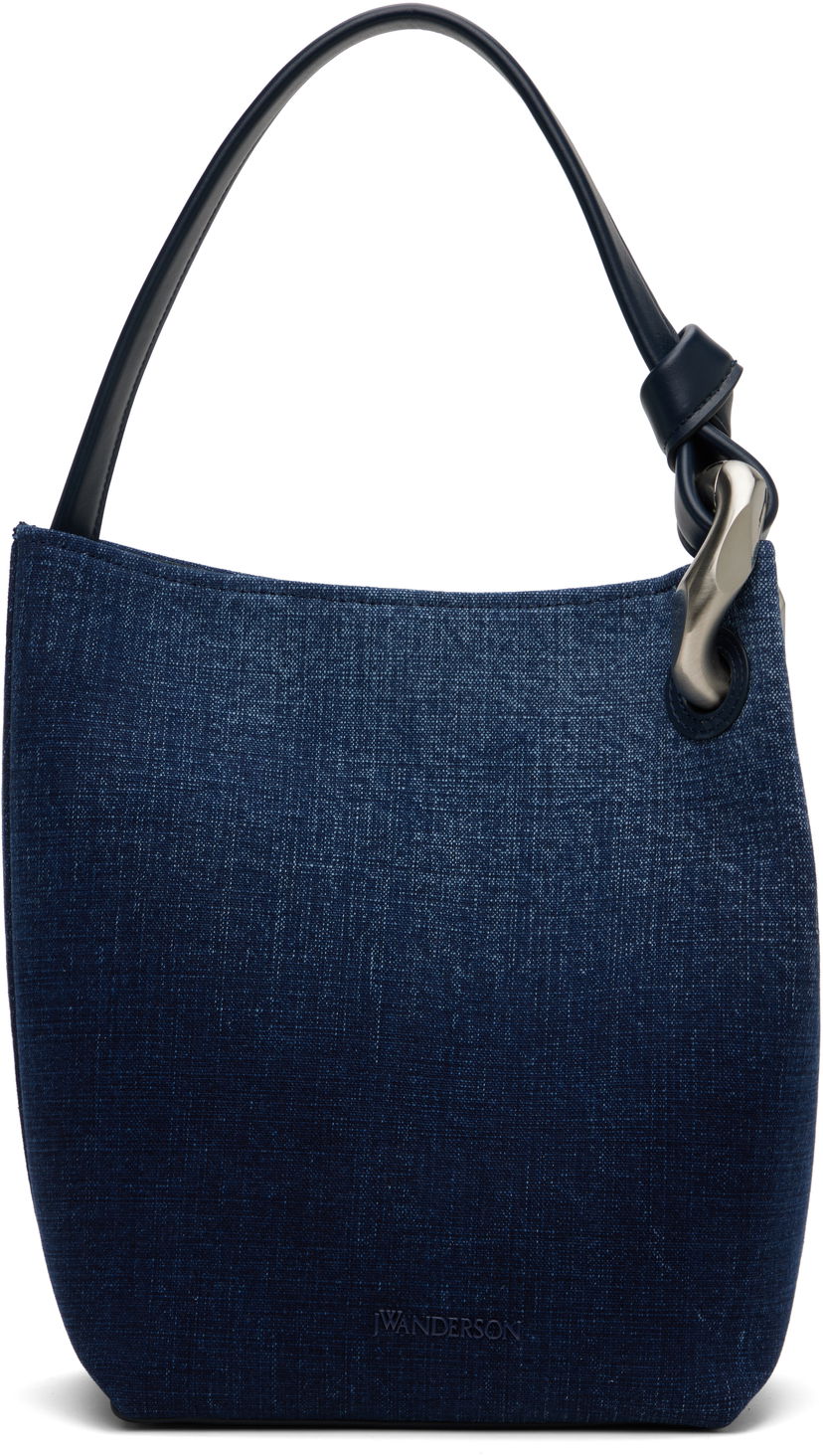Torba za čez ramo JW Anderson JW Anderson JWA Corner Bucket Bag Modra | HB0703-FA0429