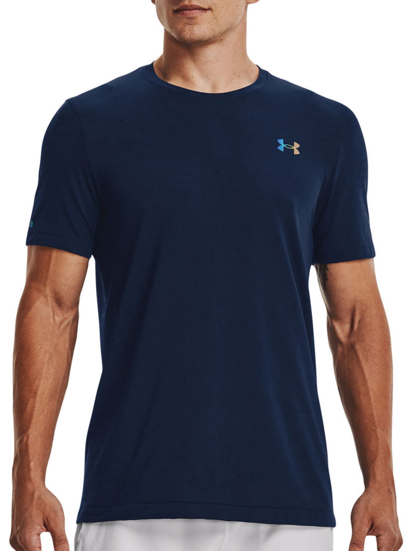 Majica Under Armour Seamless GeoSport T-Shirt Mornarica | 1370441-408