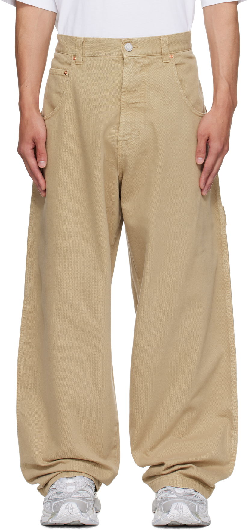 Kavbojke VETEMENTS Vetements Hip-Hop Pants Bež | UH76PA250BE