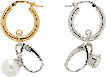 Uhani Maison Margiela MM6 Maison Margiela Hoop Earrings with Charms Večbarvna | SM7VG0083 P7352, 0