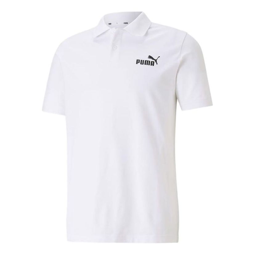 Polo majica Puma Essentials Polo Shirt Bela | 586674-02